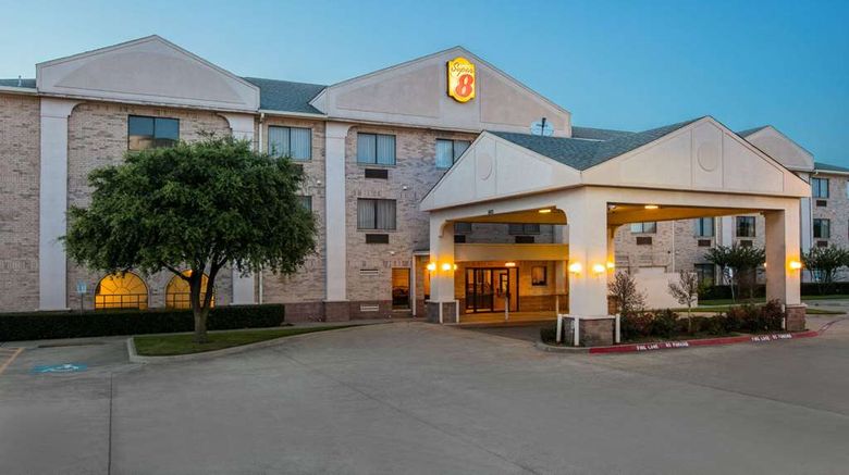 <b>Super 8 Garland North Dallas Area Exterior</b>. Images powered by <a href="https://iceportal.shijigroup.com/" title="IcePortal" target="_blank">IcePortal</a>.