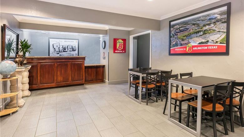 <b>Super 8 Arlington near AT&T Stadium Lobby</b>. Images powered by <a href="https://iceportal.shijigroup.com/" title="IcePortal" target="_blank">IcePortal</a>.
