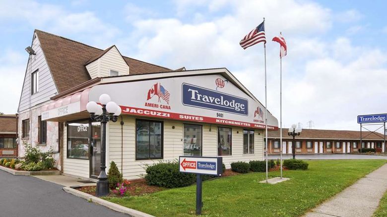 Travelodge Niagara Falls Exterior. Images powered by <a href="https://iceportal.shijigroup.com" target="_blank" rel="noopener">Ice Portal</a>.
