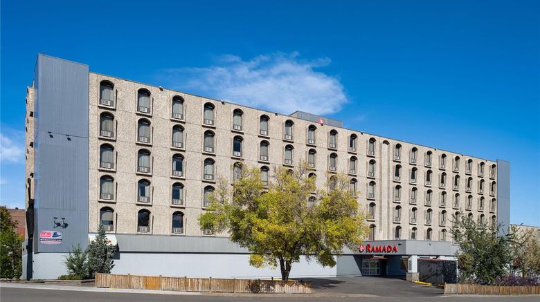 <b>Ramada Saskatoon Exterior</b>. Images powered by <a href="https://iceportal.shijigroup.com/" title="IcePortal" target="_blank">IcePortal</a>.