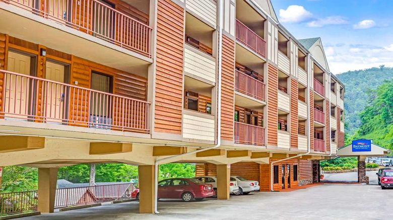 <b>Baymont Inn & Suites on the River Exterior</b>. Images powered by <a href="https://iceportal.shijigroup.com/" title="IcePortal" target="_blank">IcePortal</a>.
