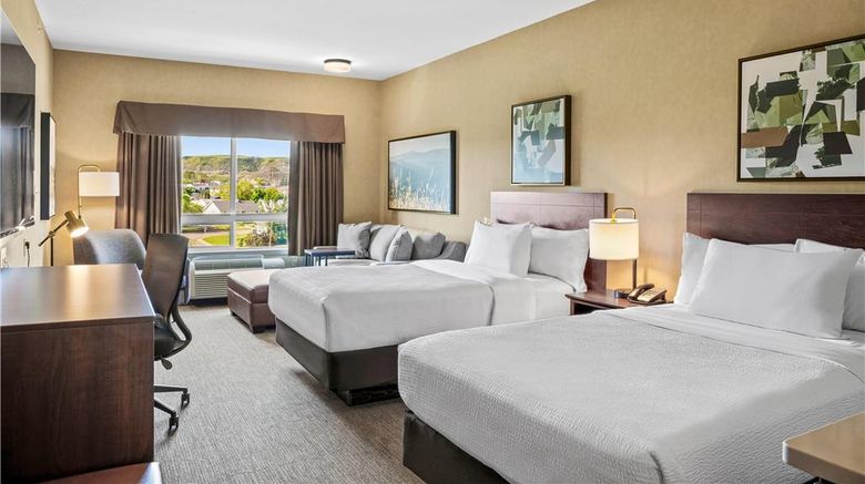 <b>Ramada Drumheller Hotels & Suites Room</b>. Images powered by <a href="https://iceportal.shijigroup.com/" title="IcePortal" target="_blank">IcePortal</a>.