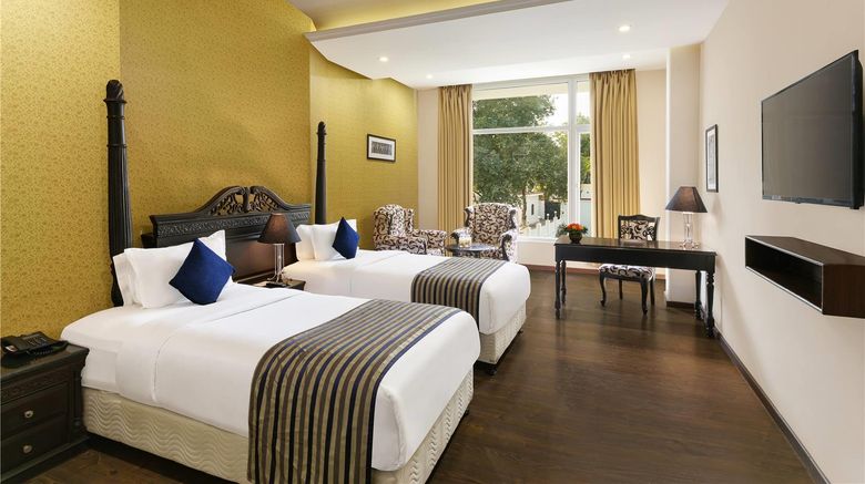 <b>Ramada Khajuraho Room</b>. Images powered by <a href="https://iceportal.shijigroup.com/" title="IcePortal" target="_blank">IcePortal</a>.