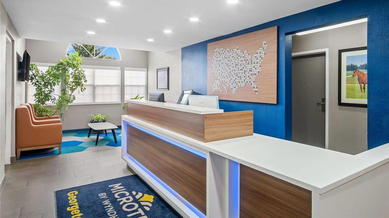 <b>Microtel Inn & Suites Georgetown Lobby</b>. Images powered by <a href="https://iceportal.shijigroup.com/" title="IcePortal" target="_blank">IcePortal</a>.