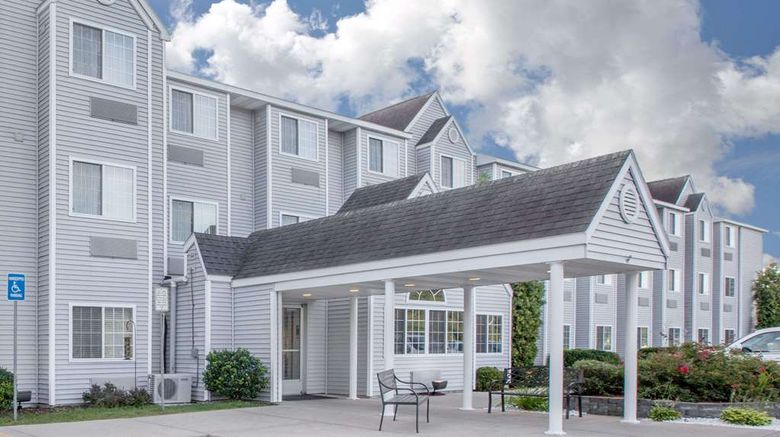 Microtel Inn  and  Suites Manistee Exterior. Images powered by <a href="https://iceportal.shijigroup.com" target="_blank" rel="noopener">Ice Portal</a>.