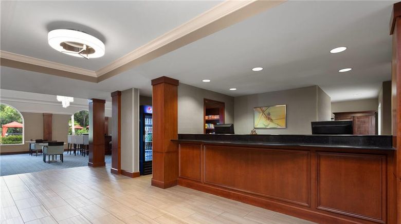 <b>Hawthorn Extended Stay by Wyndham Naples Lobby</b>. Images powered by <a href="https://iceportal.shijigroup.com/" title="IcePortal" target="_blank">IcePortal</a>.
