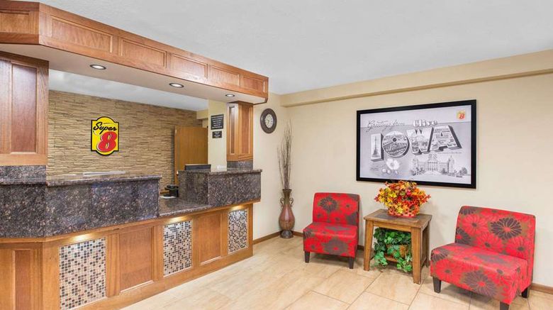 <b>Super 8 Clive/W Des Moines Lobby</b>. Images powered by <a href="https://iceportal.shijigroup.com/" title="IcePortal" target="_blank">IcePortal</a>.