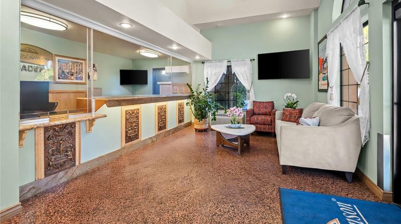 <b>Howard Johnson Pasadena Lobby</b>. Images powered by <a href="https://iceportal.shijigroup.com/" title="IcePortal" target="_blank">IcePortal</a>.