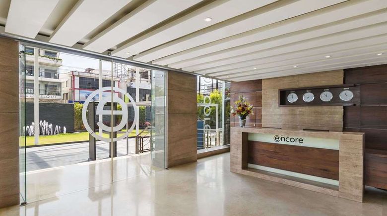 <b>Ramada Encore Bangalore Domlur Lobby</b>. Images powered by <a href="https://iceportal.shijigroup.com/" title="IcePortal" target="_blank">IcePortal</a>.