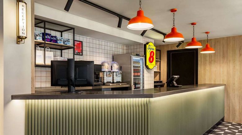 <b>Super 8 by Wyndham Chester East Lobby</b>. Images powered by <a href="https://iceportal.shijigroup.com/" title="IcePortal" target="_blank">IcePortal</a>.