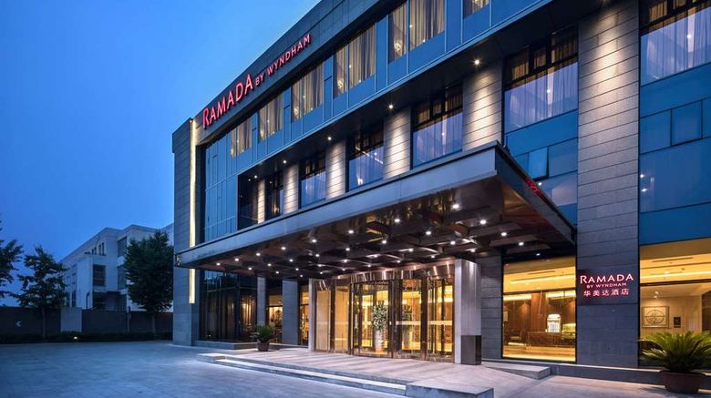 <b>Ramada by Wyndham Beijing Airport Exterior</b>. Images powered by <a href="https://iceportal.shijigroup.com/" title="IcePortal" target="_blank">IcePortal</a>.