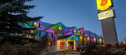 Super 8 Cochrane AB-West Side Drive Exterior