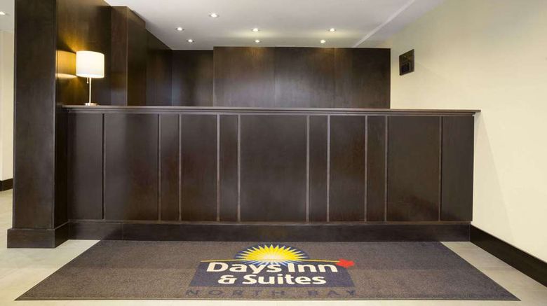 <b>Days Inn & Suites North Bay Lobby</b>. Images powered by <a href="https://iceportal.shijigroup.com/" title="IcePortal" target="_blank">IcePortal</a>.
