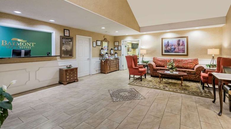 <b>Baymont Inn & Suites Waycross Lobby</b>. Images powered by <a href="https://iceportal.shijigroup.com/" title="IcePortal" target="_blank">IcePortal</a>.