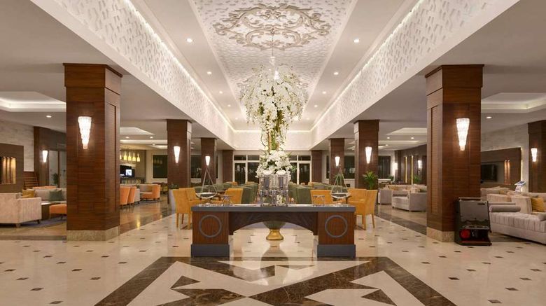 <b>Ramada Resort Lara Lobby</b>. Images powered by <a href="https://iceportal.shijigroup.com/" title="IcePortal" target="_blank">IcePortal</a>.
