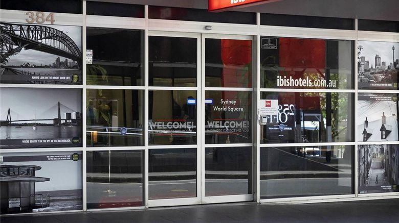 <b>Ibis Sydney World Square Exterior</b>. Images powered by <a href="https://iceportal.shijigroup.com/" title="IcePortal" target="_blank">IcePortal</a>.