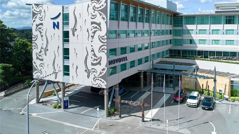 Novotel Tainui Hamilton Hotel Exterior. Images powered by <a href="https://iceportal.shijigroup.com" target="_blank" rel="noopener">Ice Portal</a>.