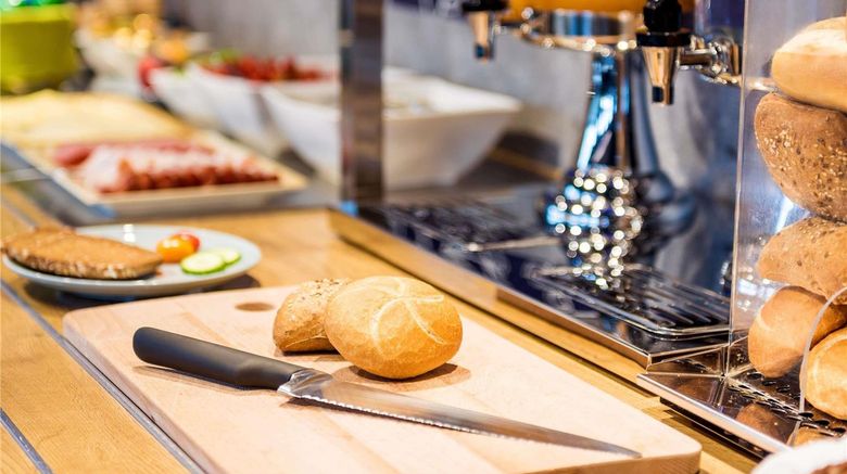 <b>Ibis Budget Nuernberg City Messe Restaurant</b>. Images powered by <a href="https://iceportal.shijigroup.com/" title="IcePortal" target="_blank">IcePortal</a>.