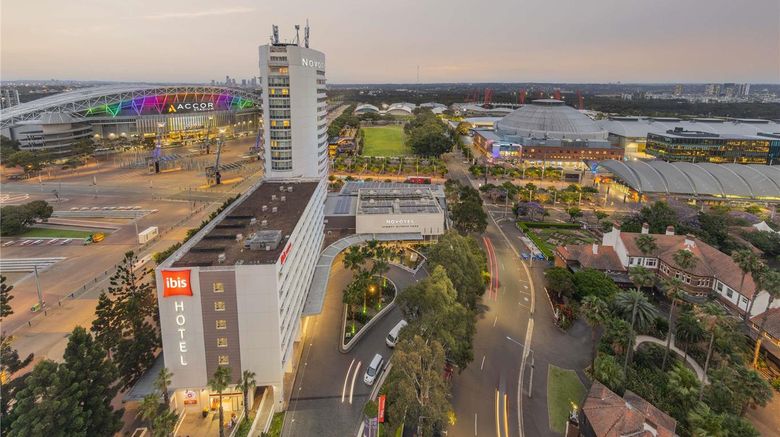 Hotel Ibis Sydney Olympic Park Exterior. Images powered by <a href="https://iceportal.shijigroup.com" target="_blank" rel="noopener">Ice Portal</a>.