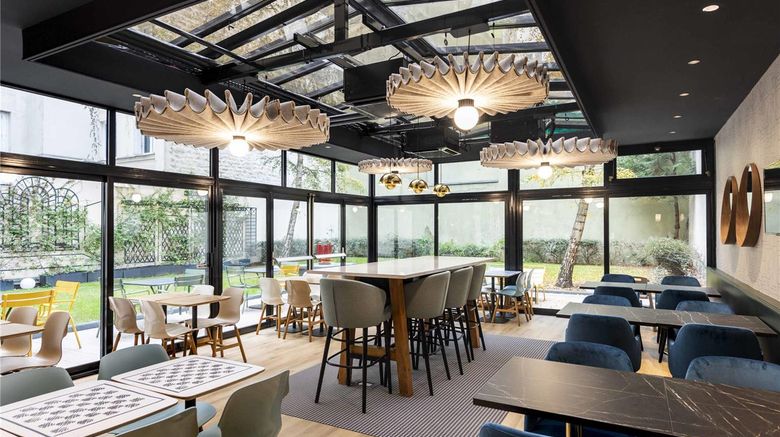 <b>Ibis Bastille Faubourg St Antoine Restaurant</b>. Images powered by <a href="https://iceportal.shijigroup.com/" title="IcePortal" target="_blank">IcePortal</a>.