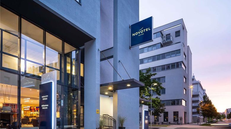 <b>Novotel Suites Wien City Donau Exterior</b>. Images powered by <a href="https://iceportal.shijigroup.com/" title="IcePortal" target="_blank">IcePortal</a>.