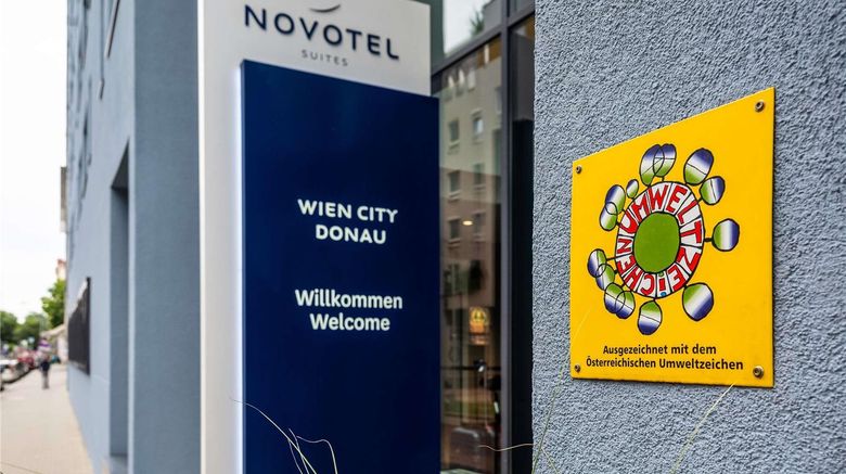 <b>Novotel Suites Wien City Donau Exterior</b>. Images powered by <a href="https://iceportal.shijigroup.com/" title="IcePortal" target="_blank">IcePortal</a>.