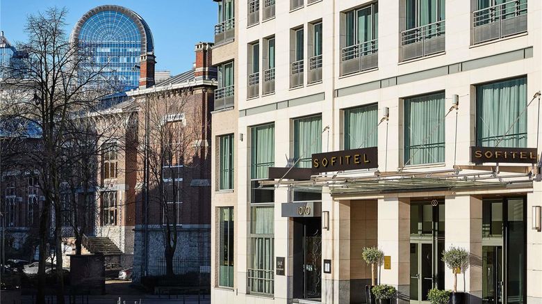 Sofitel Brussels Europe Exterior. Images powered by <a href="https://iceportal.shijigroup.com" target="_blank" rel="noopener">Ice Portal</a>.