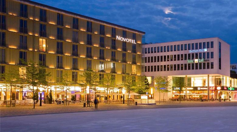 Novotel Muenchen Messe Exterior. Images powered by <a href="https://iceportal.shijigroup.com" target="_blank" rel="noopener">Ice Portal</a>.