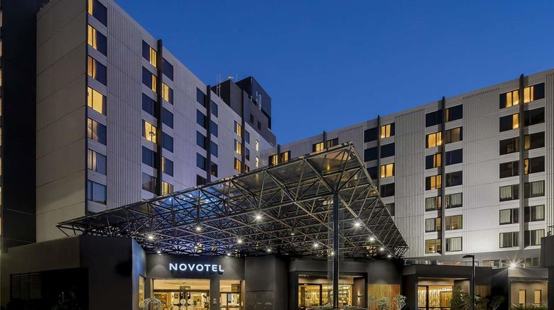 <b>Novotel Sydney International Airport Exterior</b>. Images powered by <a href="https://iceportal.shijigroup.com/" title="IcePortal" target="_blank">IcePortal</a>.