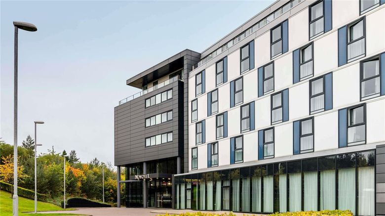 Novotel Edinburgh Park Exterior. Images powered by <a href="https://iceportal.shijigroup.com" target="_blank" rel="noopener">Ice Portal</a>.