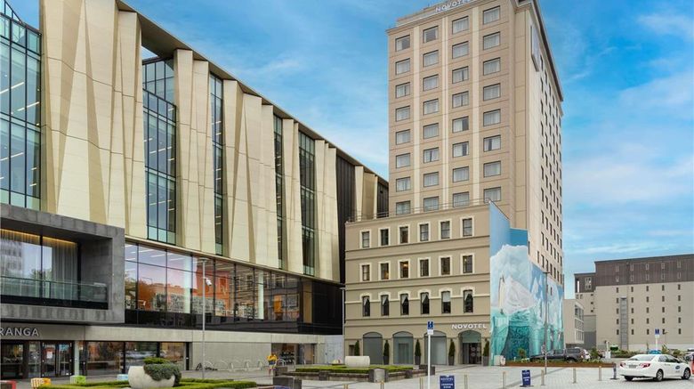 Novotel Christchurch Cathedral Square Exterior. Images powered by <a href="https://iceportal.shijigroup.com" target="_blank" rel="noopener">Ice Portal</a>.