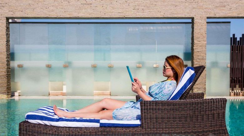 <b>Novotel Suites Mall Avenue Dubai Pool</b>. Images powered by <a href="https://iceportal.shijigroup.com/" title="IcePortal" target="_blank">IcePortal</a>.