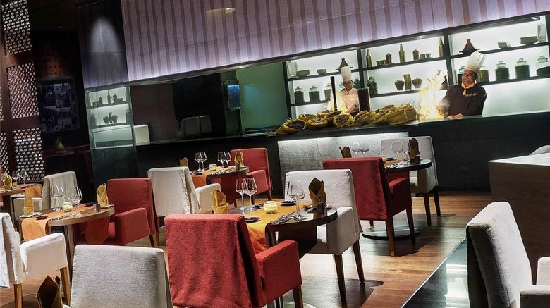 <b>Novotel Hyderabad Airport Restaurant</b>. Images powered by <a href="https://iceportal.shijigroup.com/" title="IcePortal" target="_blank">IcePortal</a>.