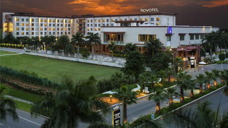 Novotel Hyderabad Airport Exterior. Images powered by <a href="https://iceportal.shijigroup.com" target="_blank" rel="noopener">Ice Portal</a>.