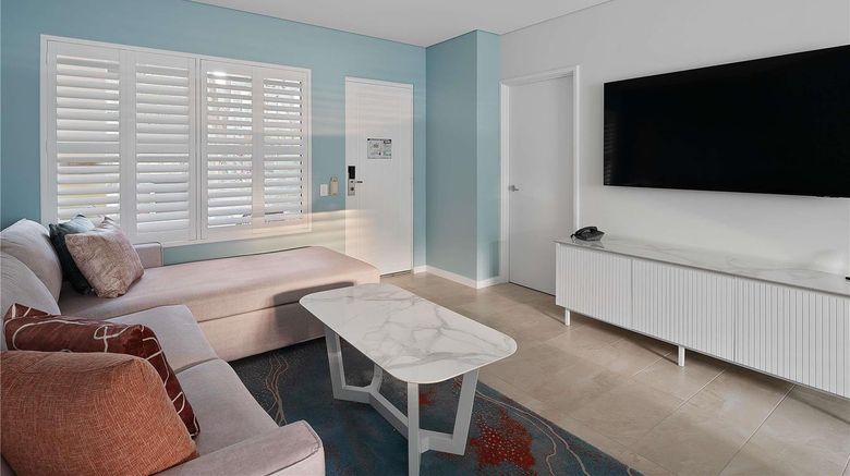 <b>The Sebel Busselton Room</b>. Images powered by <a href="https://iceportal.shijigroup.com/" title="IcePortal" target="_blank">IcePortal</a>.