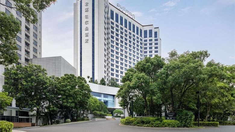 <b>Pullman Dongguan Changan Exterior</b>. Images powered by <a href="https://iceportal.shijigroup.com/" title="IcePortal" target="_blank">IcePortal</a>.