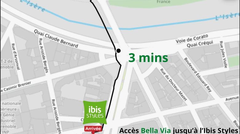 <b>Ibis Styles Grenoble Centre Gare Exterior</b>. Images powered by <a href="https://iceportal.shijigroup.com/" title="IcePortal" target="_blank">IcePortal</a>.