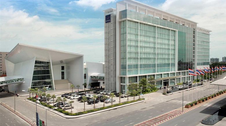 Novotel Bangkok Impact Exterior. Images powered by <a href="https://iceportal.shijigroup.com" target="_blank" rel="noopener">Ice Portal</a>.