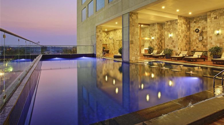 <b>Novotel Ahmedabad Pool</b>. Images powered by <a href="https://iceportal.shijigroup.com/" title="IcePortal" target="_blank">IcePortal</a>.