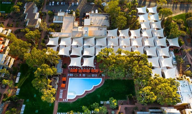 Sails in the Desert Hotel Exterior