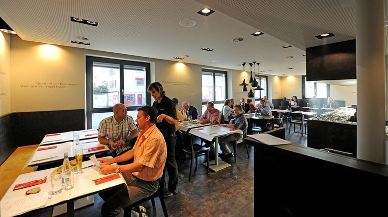 <b>TOP Hotel Freihof Unteraegeri Restaurant</b>. Images powered by <a href="https://iceportal.shijigroup.com/" title="IcePortal" target="_blank">IcePortal</a>.