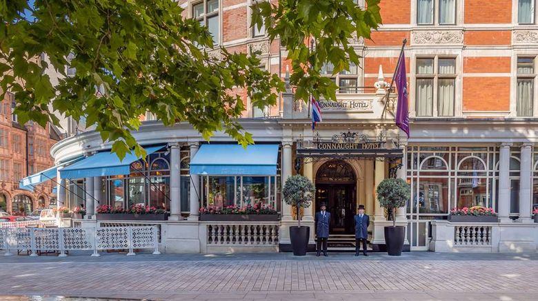The Connaught Exterior. Images powered by <a href=https://www.travelweekly-asia.com/Hotels/London/