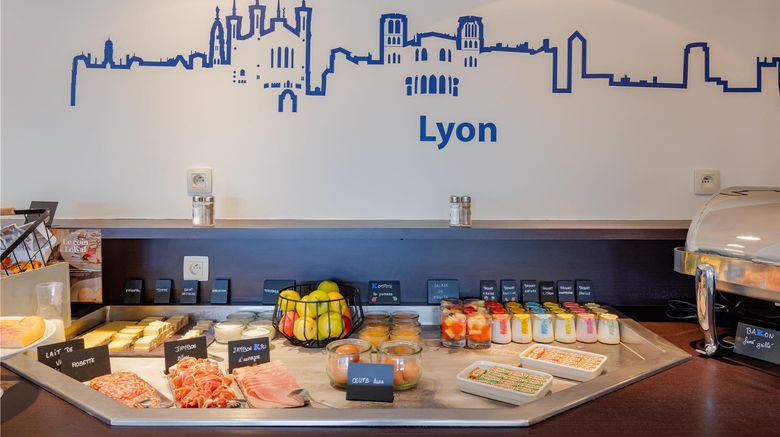 <b>Kyriad - Lyon St Bonnet de Mure Restaurant</b>. Images powered by <a href="https://iceportal.shijigroup.com/" title="IcePortal" target="_blank">IcePortal</a>.