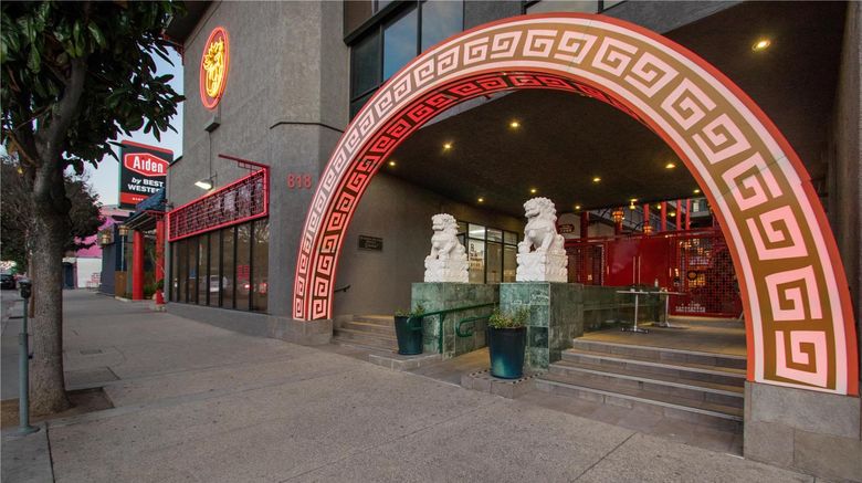 Aiden Los Angeles Dragon Gate Inn Exterior. Images powered by <a href="https://iceportal.shijigroup.com" target="_blank" rel="noopener">Ice Portal</a>.