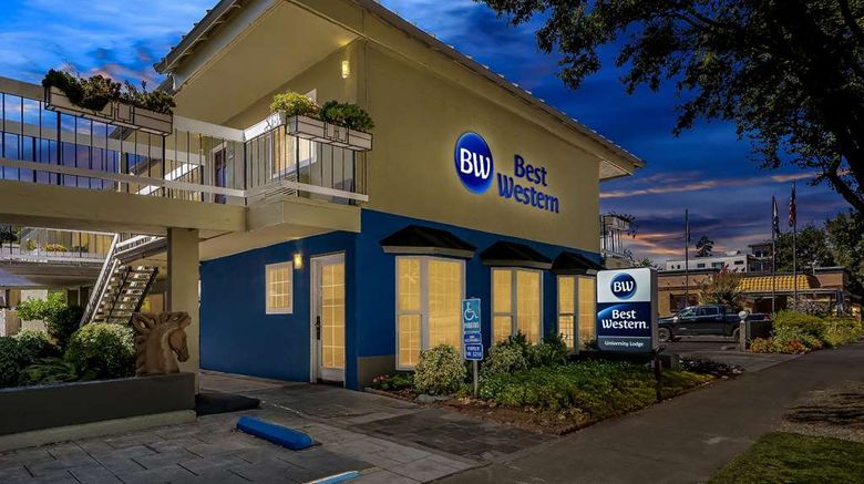 <b>Best Western University Lodge Exterior</b>. Images powered by <a href="https://iceportal.shijigroup.com/" title="IcePortal" target="_blank">IcePortal</a>.