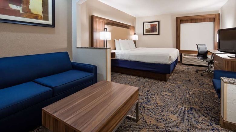 <b>Best Western Plus KC Airport-KCI East Room</b>. Images powered by <a href="https://iceportal.shijigroup.com/" title="IcePortal" target="_blank">IcePortal</a>.