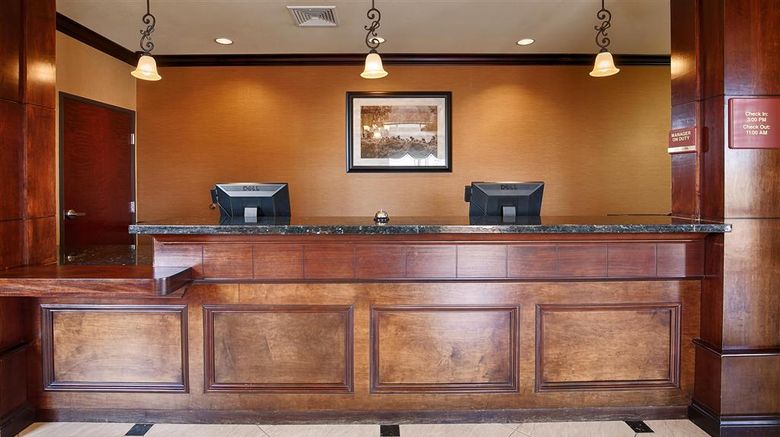 <b>Best Western Orange Inn & Suites Lobby</b>. Images powered by <a href="https://iceportal.shijigroup.com/" title="IcePortal" target="_blank">IcePortal</a>.