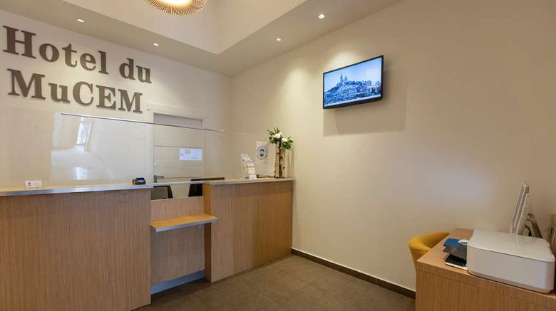 <b>Best Western Hotel Du Mucem Lobby</b>. Images powered by <a href="https://iceportal.shijigroup.com/" title="IcePortal" target="_blank">IcePortal</a>.