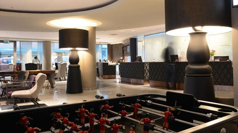 <b>Scandic Hotel Bergen City Lobby</b>. Images powered by <a href="https://iceportal.shijigroup.com/" title="IcePortal" target="_blank">IcePortal</a>.