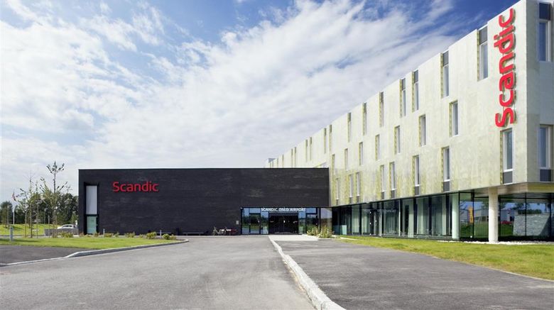 Scandic Oslo Airport Exterior. Images powered by <a href="https://iceportal.shijigroup.com" target="_blank" rel="noopener">Ice Portal</a>.